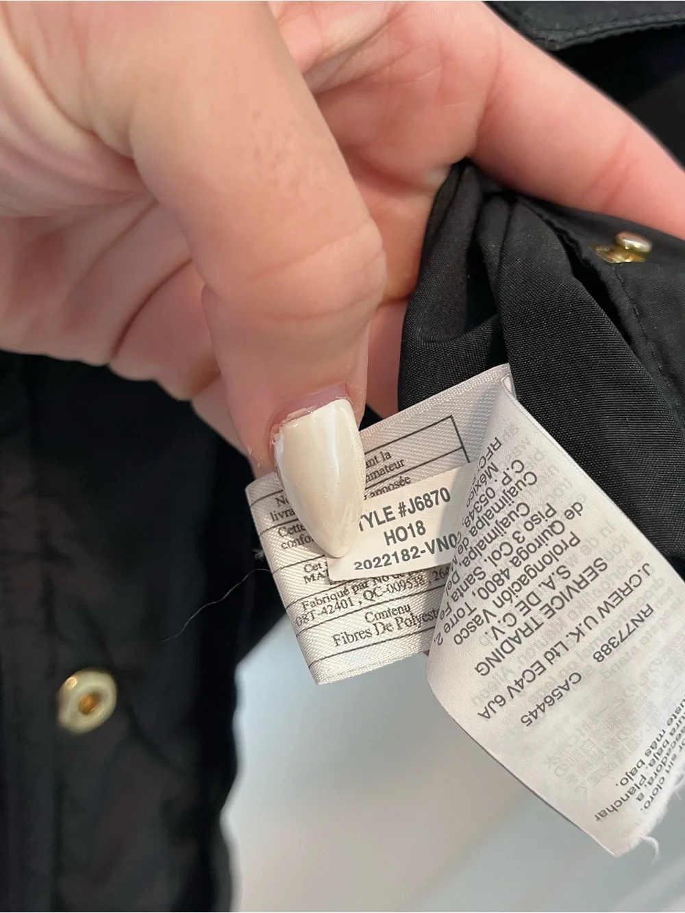 J. Crew Mercantile Belted Quilted Long Puffer Coat Winter Jacket Black Large